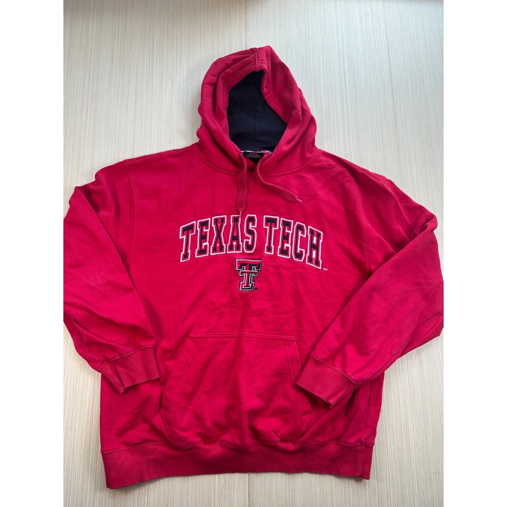 Colosseum Athletic Hoodie Men XL Red‎ Texas Tech Red Raiders Embroidered Logo
